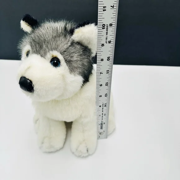 VTG Kellytoy Siberian Husky Blue Eyes Plush 10" Realistic Stuffed Puppy Dog - Picture 9 of 9